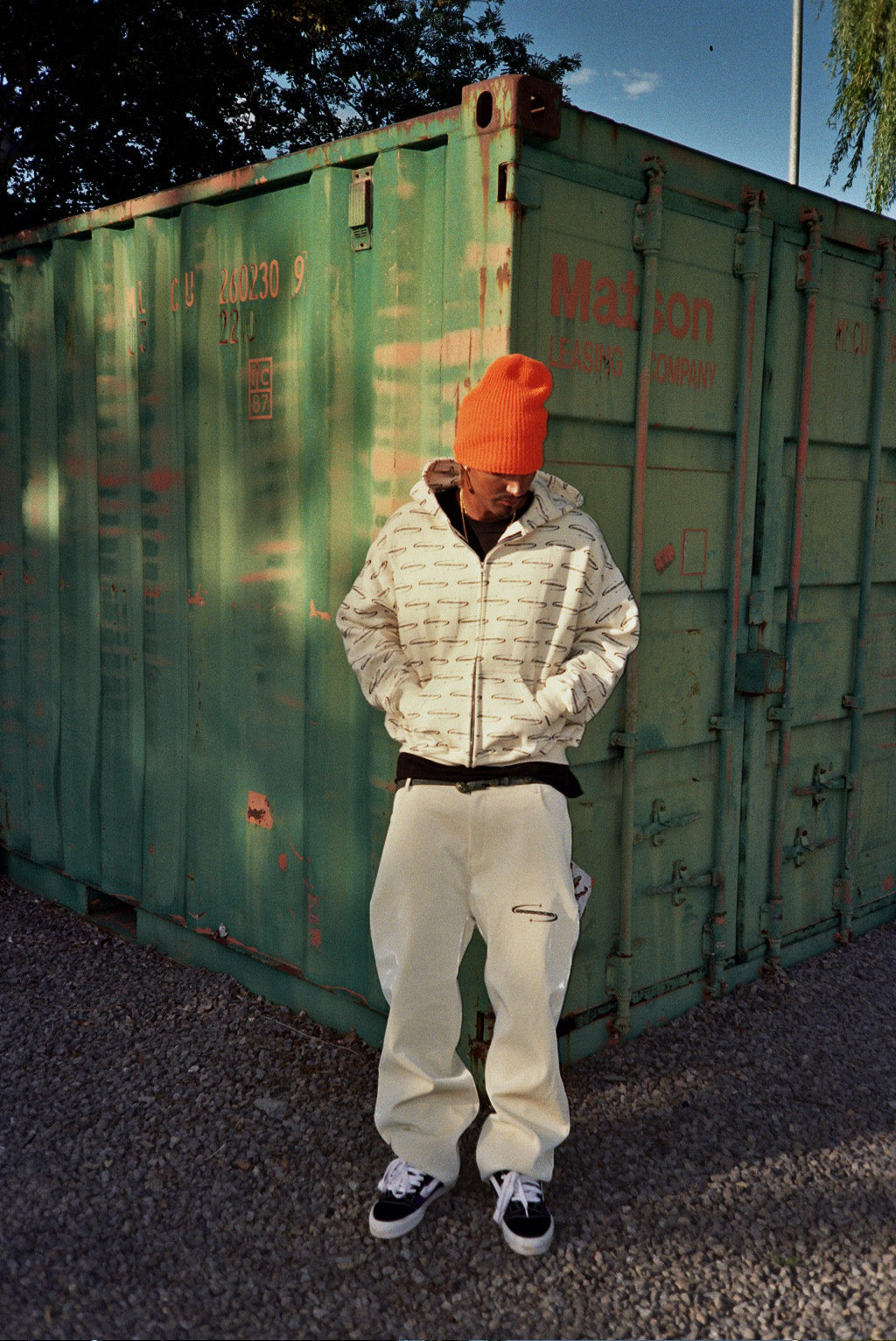 Metallic Pants (Cream)