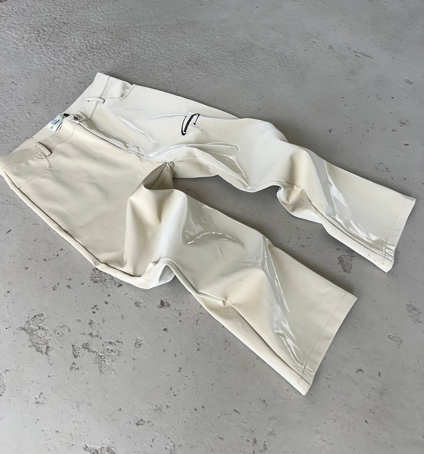 Metallic Pants (Cream)